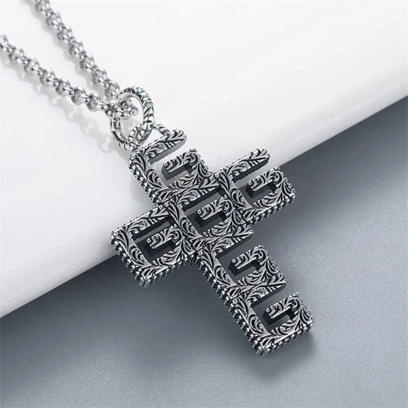 designer jewelry bracelet necklace ring Xiao same ancient cross has straight trend