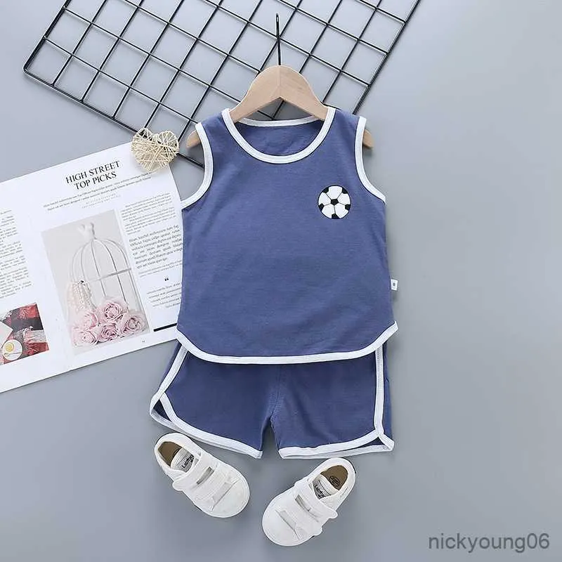 Set di abbigliamento 2 pezzi / set New Summer Baby Boys Clothes Suit Bambini Ragazze Camicia Shorts Set casual Tute per bambini