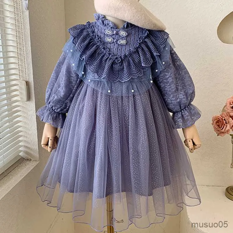 Mädchenkleider, Geburtstagsfeier, Kinderkleider für Kinder, Pailletten, Perlen, elegante Abendkleider, Prinzessinnenkleider, Ballkleid, Lila