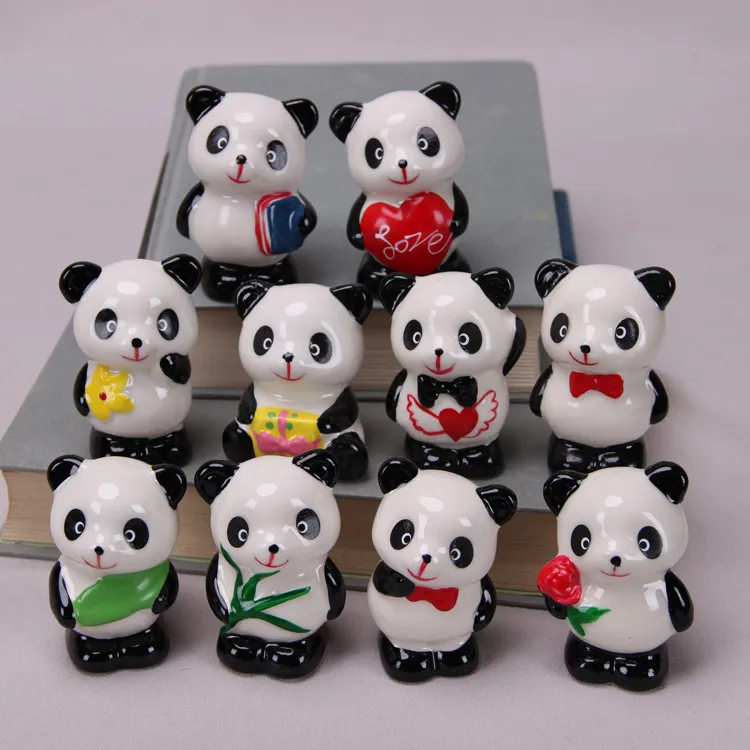 Red Panda Ceramic Ornaments Chińskie dar pand pandę ceramiczny