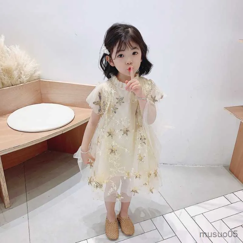Girl's Dresses Girls Dress Spring Summer Years Old Girls Cape Princess Dress Ropa Girls Clothes