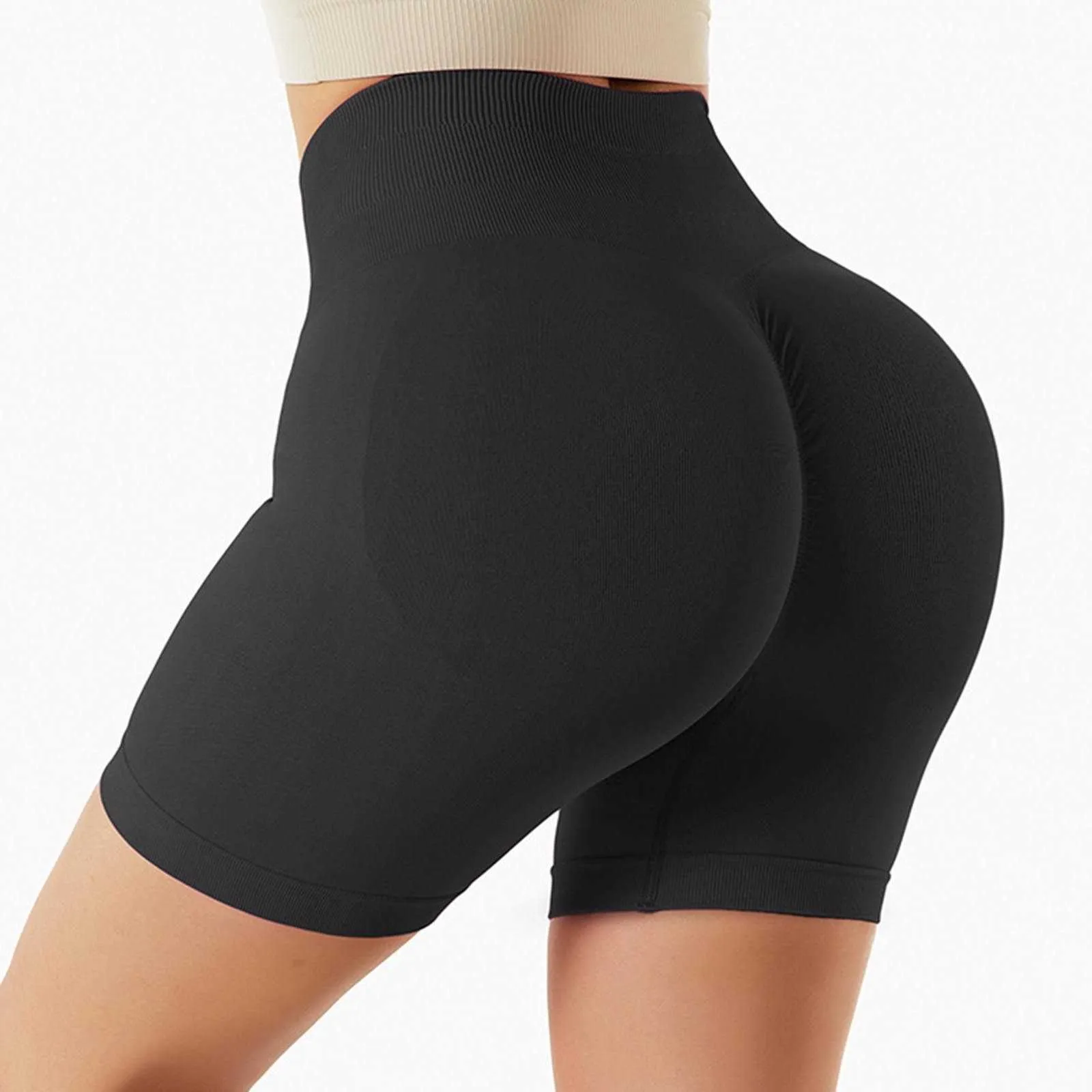 Shorts Spandex Riding Summer Yoga Dance Volleyball Hip Lift Scrunch Butt Booty Shorts Women's Sportswear P230530