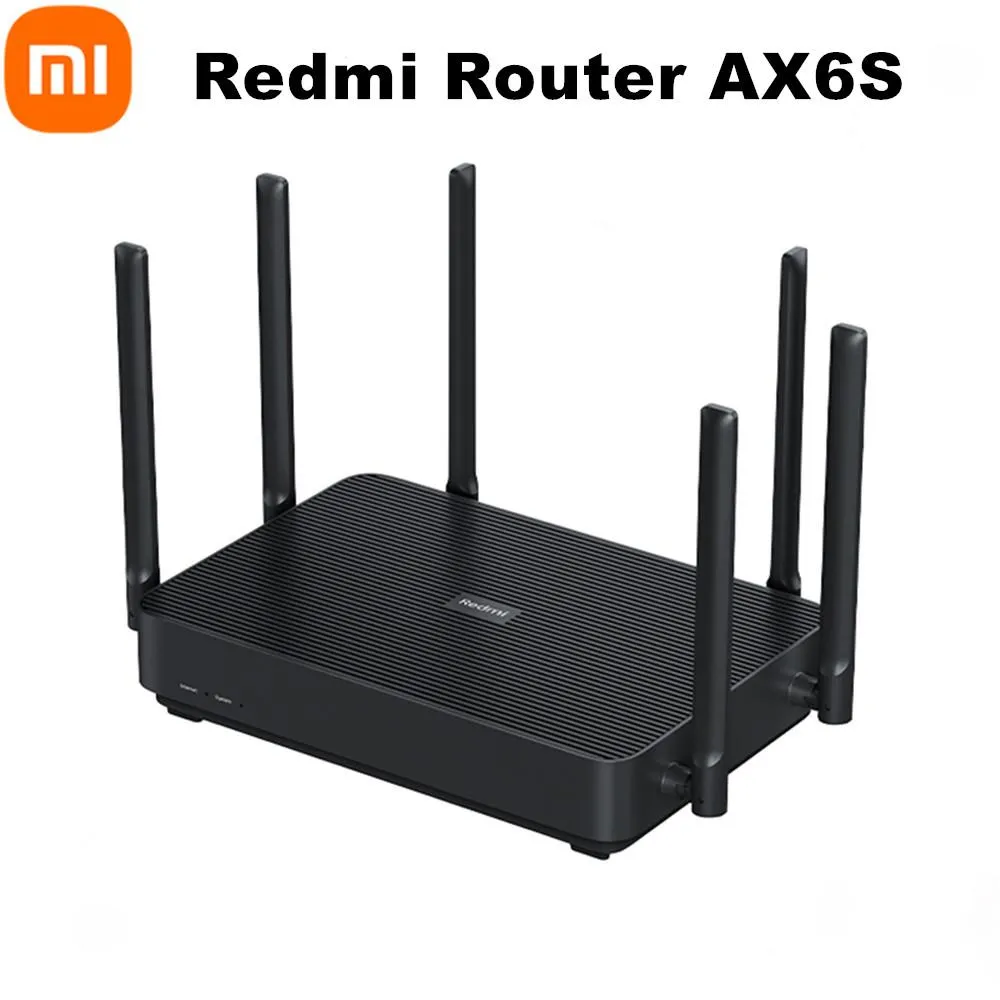 Routers Xiaomi Redmi Ax6s WiFi 6 Router 3200 Mbps 2,4/5 GHz Dual Frequency Mimoofdma High Gain Mesh Route MT7622B DualCore 1.35 GHz CPU