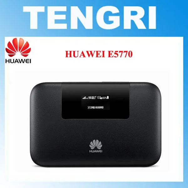 ルーターオリジナルロック解除されたHuawei E5770 E5770S320 150Mbps 4GモバイルWiFi ProルーターRJ45ポート+5200MAHパワーバンクモバイルホットスポット