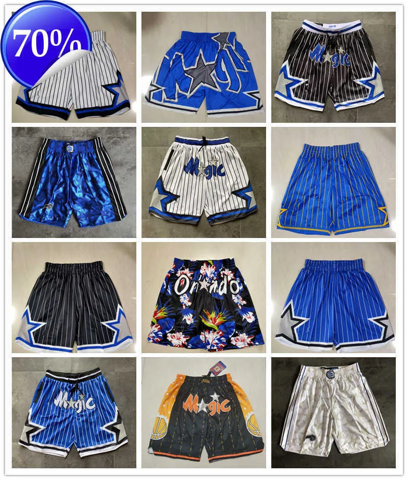 Orlando Magic men Throwback Basketball Shorts pocket