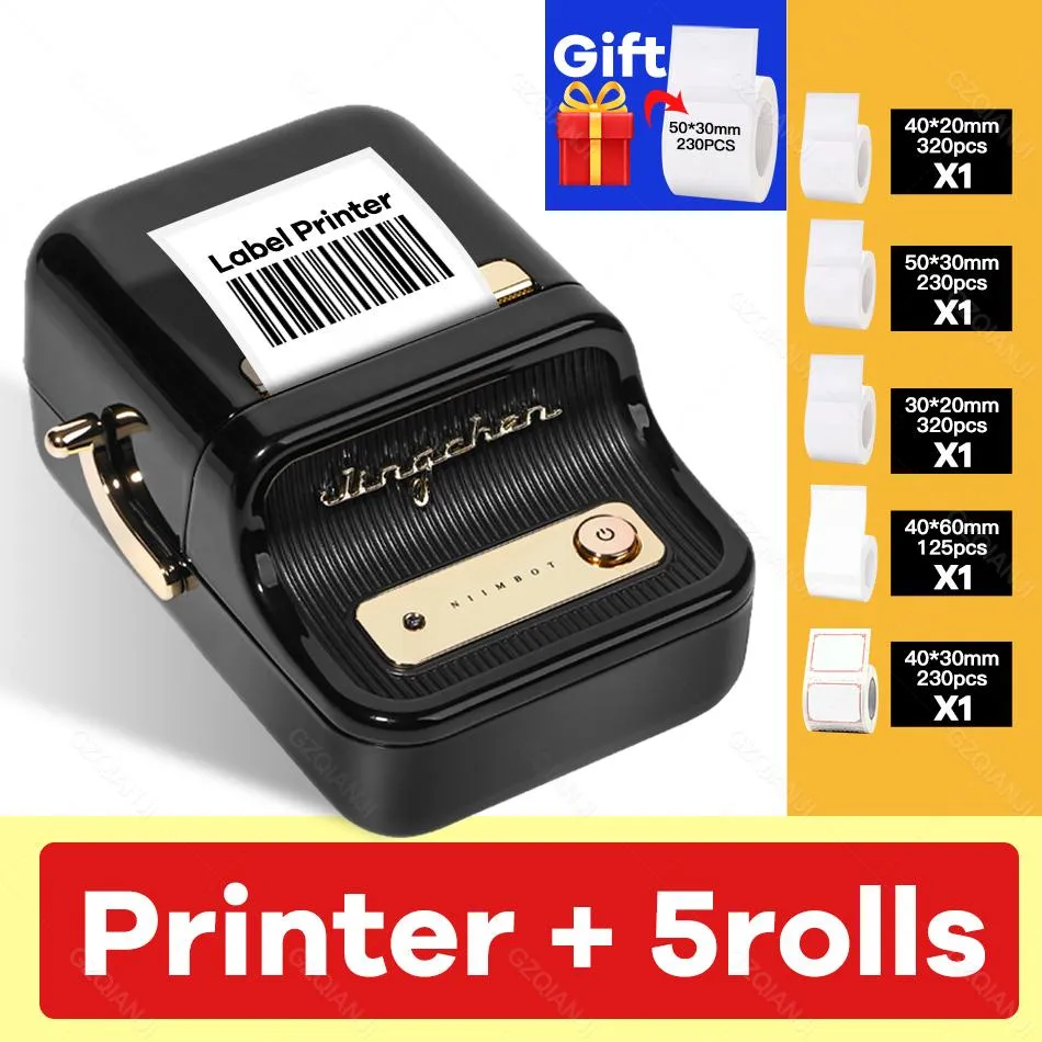 Принтеры Mutlifuncuman Thermal Label Printer Sticker Saimbode Mini Portable Printer для Moble Phone Android ios b21 niimbot