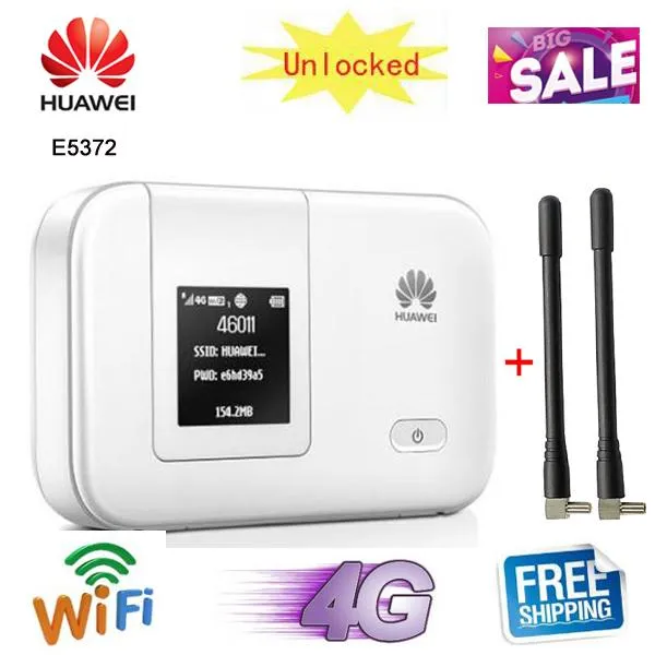 Маршрутизаторы оригинал разблокированный Huawei E5372 E5372S32 4G 150 Мбит / с LTE MIFI CAT 4 Pocket Mobile Wi -Fi Беспроводная беспроводная точка горячей точки, разблокированный оригинал.