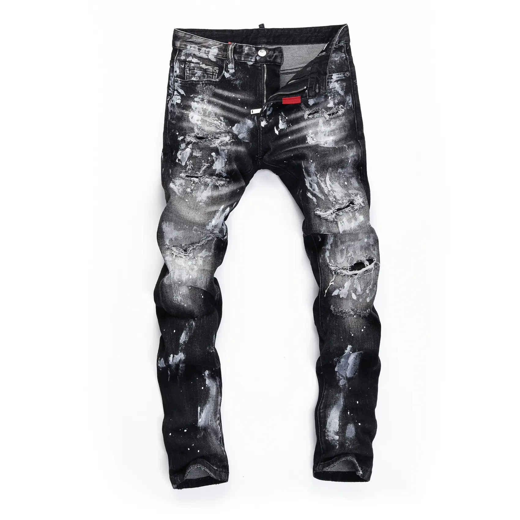 Designer Mens Embroidered Trending Jeans For Men With Ripped Designer Mens Embroidered Trending Jeans For Men With Ripped