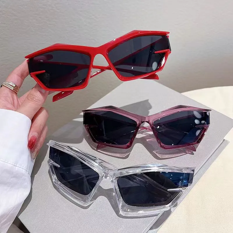 lunettes de soleil design hommes Lunettes de soleil design Future Technology et High Beauty Nouvelles lunettes de soleil Cool Street Shooting Windproof Sports Goggles