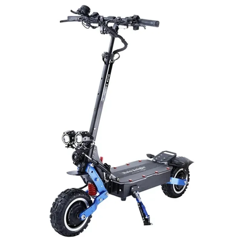 Halo Knight T108 Pro Electric Scooter 11 ''오프로드 타이어 3000W*2 모터 95km/h 최대 속도 60V 38.4AH 배터리 80km 범위 200kg 최대로드 전면 후면 회전 신호