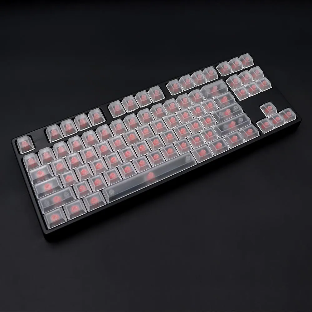 Akcesoria GMKKEY TRANSPARENT LIGHT KEYCAP Wysokość wiśni dla Anne Pro2 GK61 TKL87 104 108 Filco Redragon Gaming Keyboard ABS Keycaps