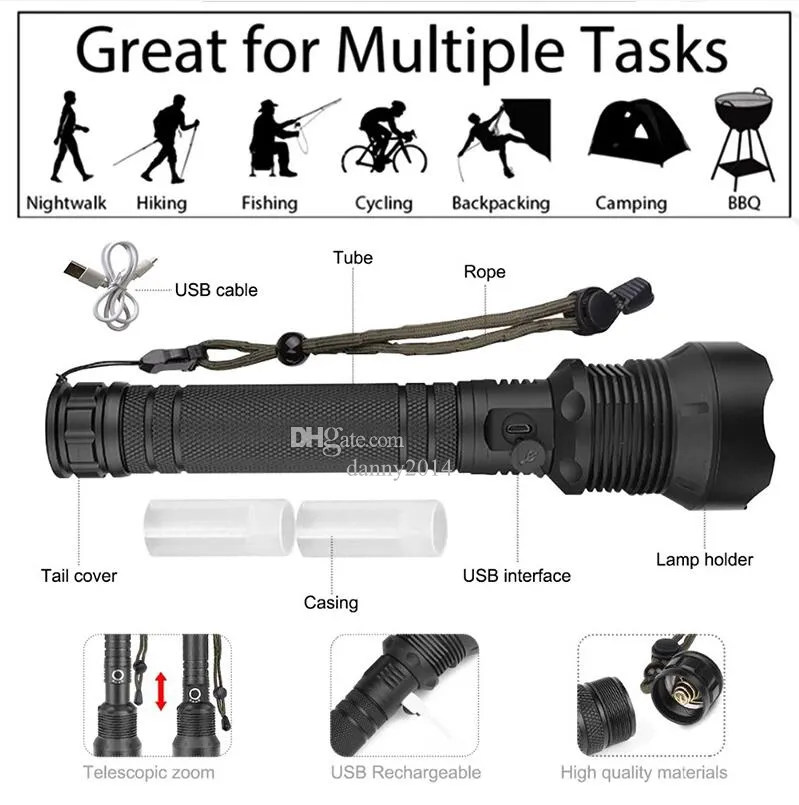 brightest rechargeable flashlight 2014 Brightest Torch Flashlight High Power Torch,... From Danny2014, $12.65