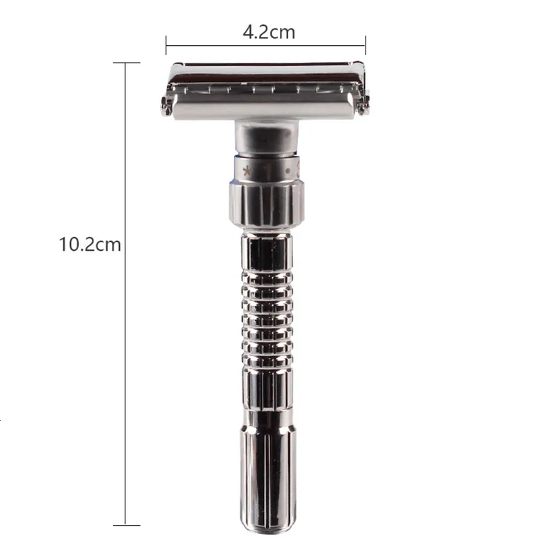 Classic Men's Safety Razor Set - Adjustable Double Edge Metal Razor for ...