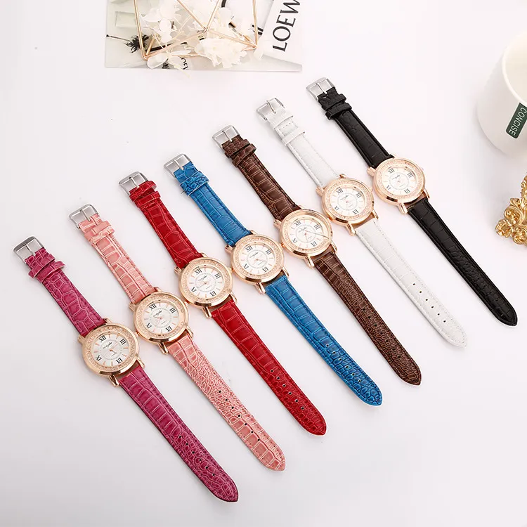 Designer Queen Watch Women's Watch Minimalistische stijl Quartz Student Belt Women's Watch Gift