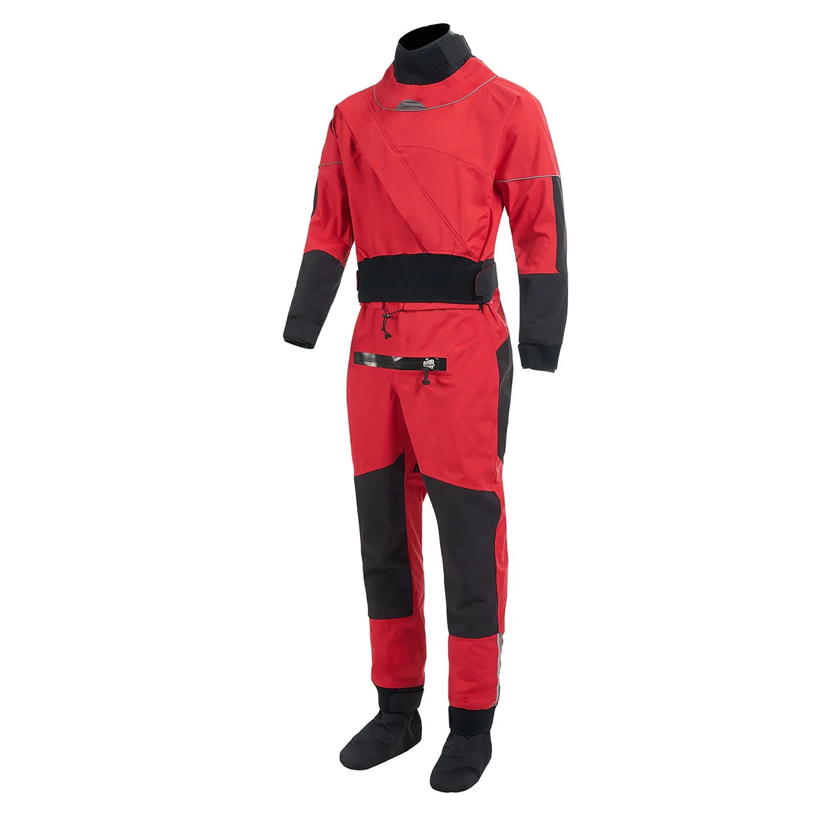 Wetsuits Drysuits 3layer كاياك الجافة بدلة جافة للرجال drysuit مقاومة للماء مع اللاتكس على الرقبة وقارب نهر المياه الأبيض المعصم معلقة 230529