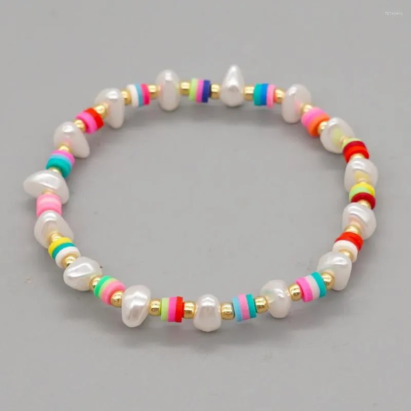 Strand YASTYT Perle Bracelets Coloré Perlé Bracelet Pour Femmes Irrégulière Heishi Perles Pulsera Mode D'été Plage Bijoux