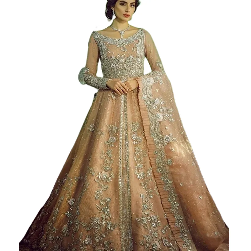 ETHNIC EMPORIUM womens Golden Festival Net Skirt Long Bridal Muslim Wedding  Anarkali Salwar Kameez Gown Dress Pakistani Muslim Indian Diwali 7142 43485  As Shown : Amazon.co.uk: Fashion