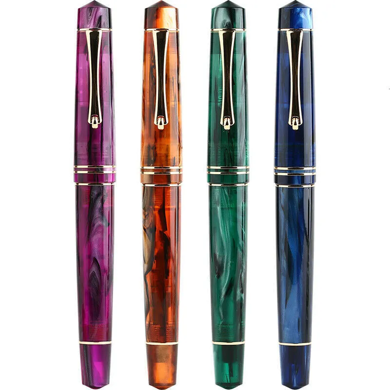 Fountain Pens Majohn M800 Acrylic Luxury Fountain Pen BOCK nibs F Nib Ink Pen Beautiful Writing Pen Office Supplies Gifts pens 230530