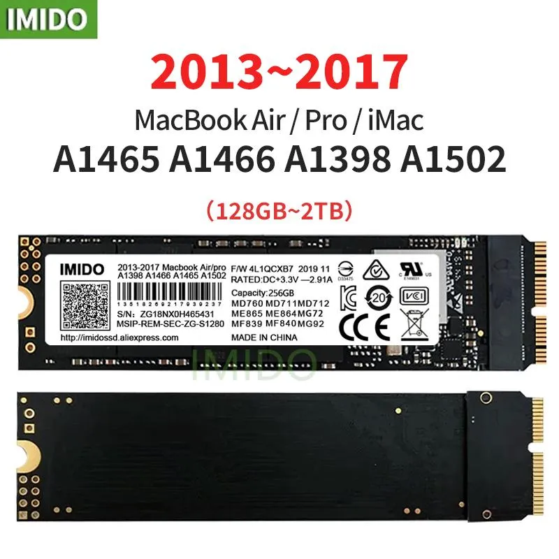 Fährt die neue SSD für 20132015 MacBook Pro A1502 A1398 MacBook Air A1465 A1466 Retina 128 GB 256G 512G 1 TB SSD Solid State Disk Platte