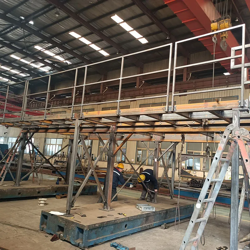 Customized heavy-duty steel structure construction site steel structure by powerful manufacturers