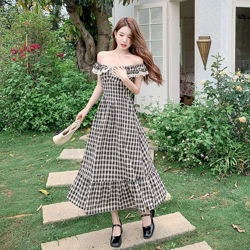 Plaid summer dress online