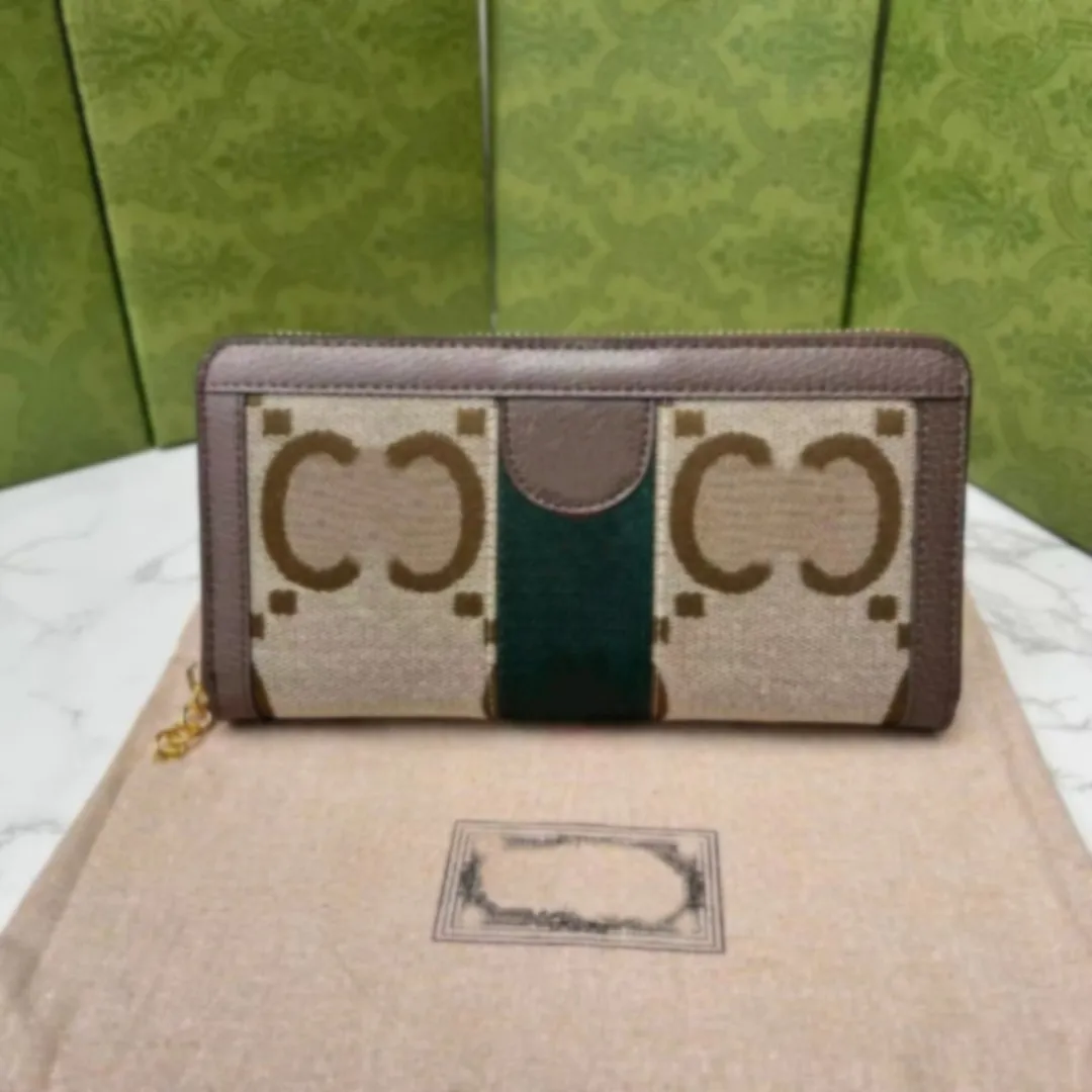 Designer Plånbokskinnmärken för kvinnor Lyxig kvinnors plånbok med logotyp 2 GS Plånböcker Män Purse High Matching Box