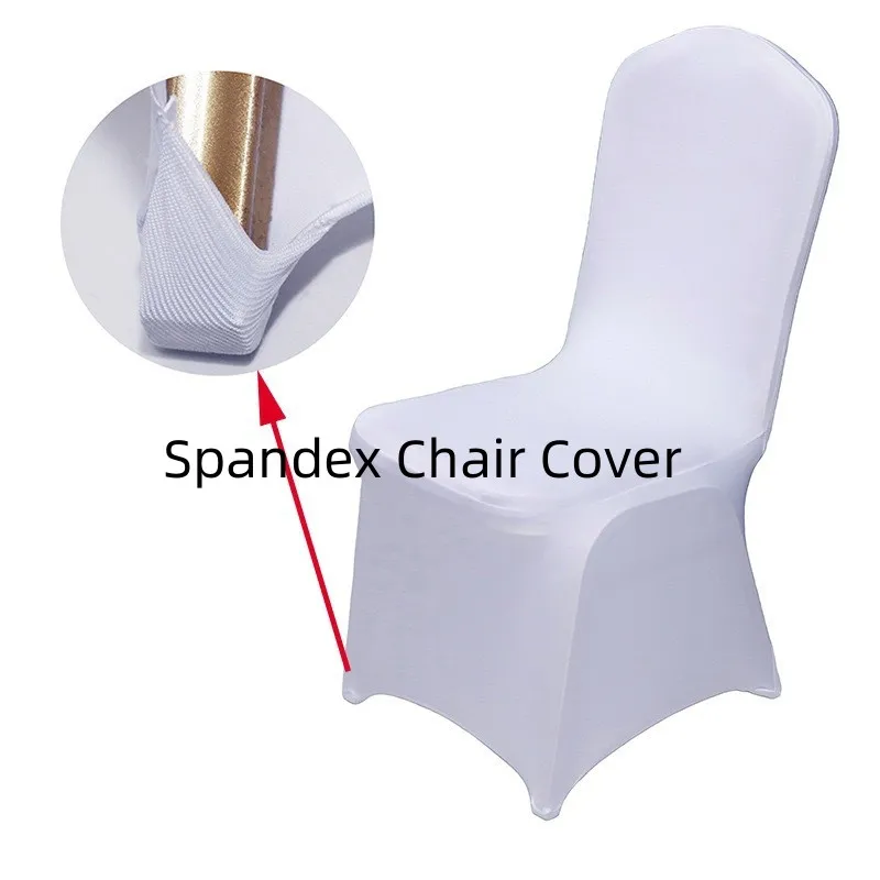 Wedding Banquet Chair Covers Universal White Spandex Covers for Weddings Banquet Birthday Hotel Decoration Dinner Party Supplies Home Decoration