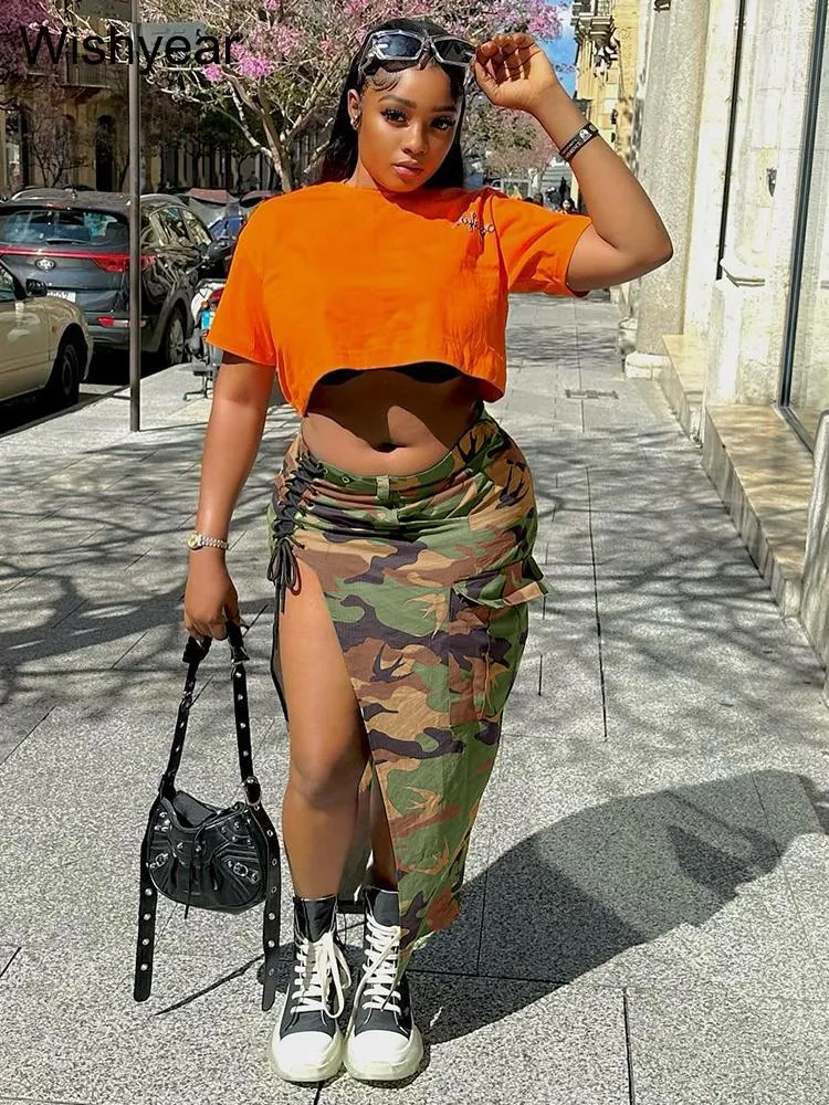 Camouflage and lace clearance skirt