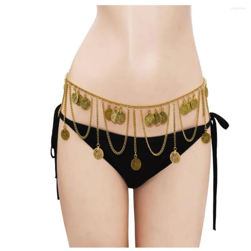 Vintage Gypsy Folk Custom Dangle Waist Belt With Tassel Harness Coin Krishna Pendant Gold And Body Carving For Womens Belly Dance From Emelinediah 6.71 DHgate.Com