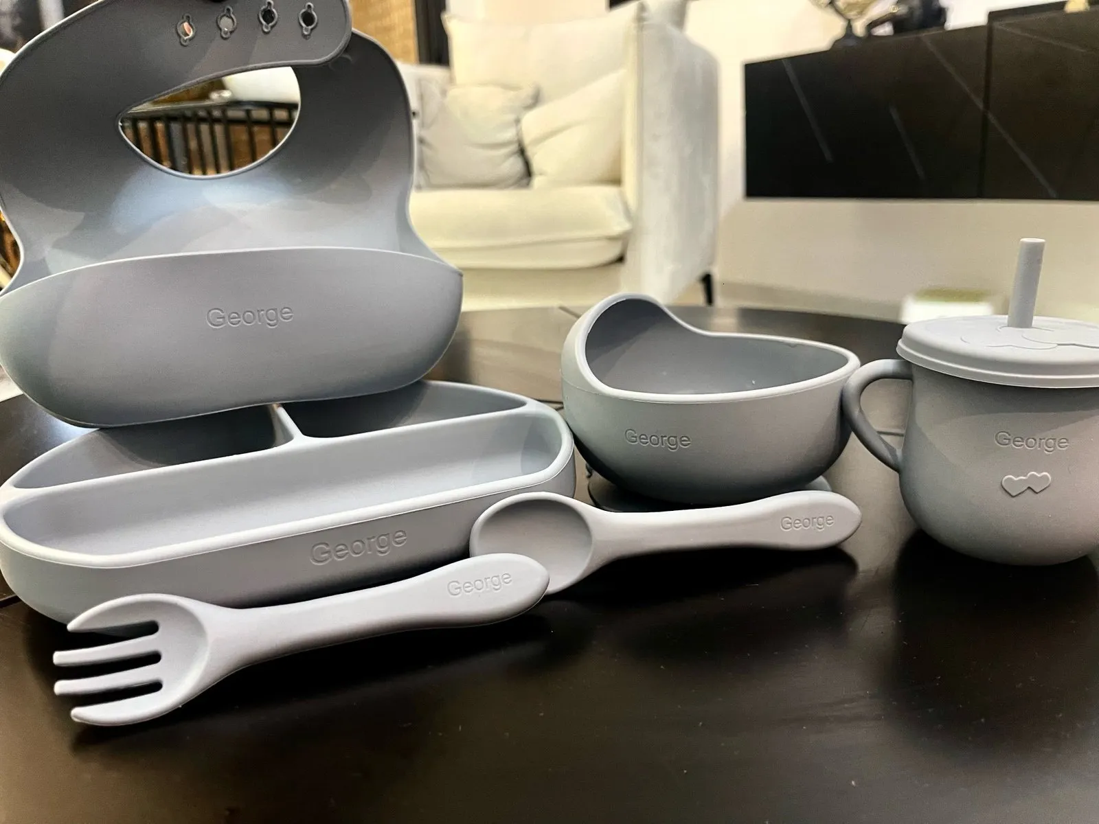 Personalized on sale baby dishes