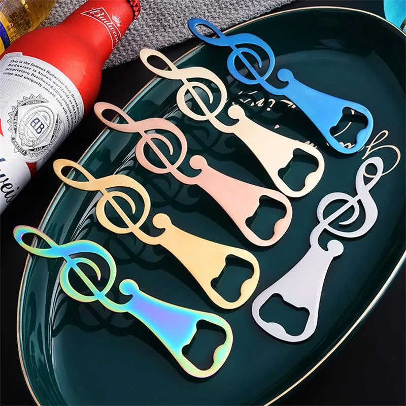 Creative Musical Note Beer Beverage Bottle Openers Stainless Steel Red Wine Opener Gift Home Kitchen Tools