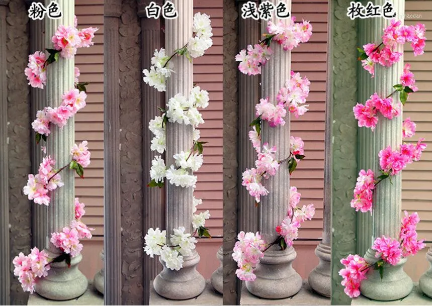 Fiori Decorativi 2 Pezzi 1,8 Metri Seta Artificiale Skura Edera Ghirlanda Vite Verde Per La Festa Nuziale Casa Ristorante Luogo Decorazione