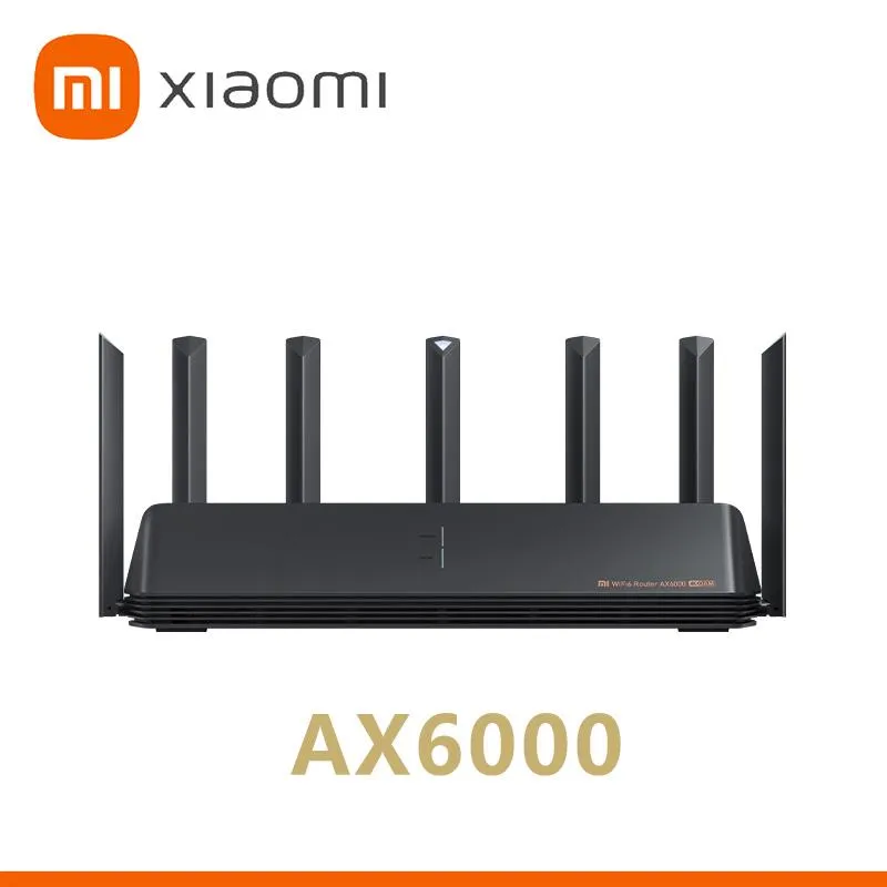 Routers Xiaomi AX6000 Wifi Router Wifi6 Gigabit Signal Booster Repeater Extend Amplifier Six Antenna Nord Vpn Mesh 5GHz For Smart Home