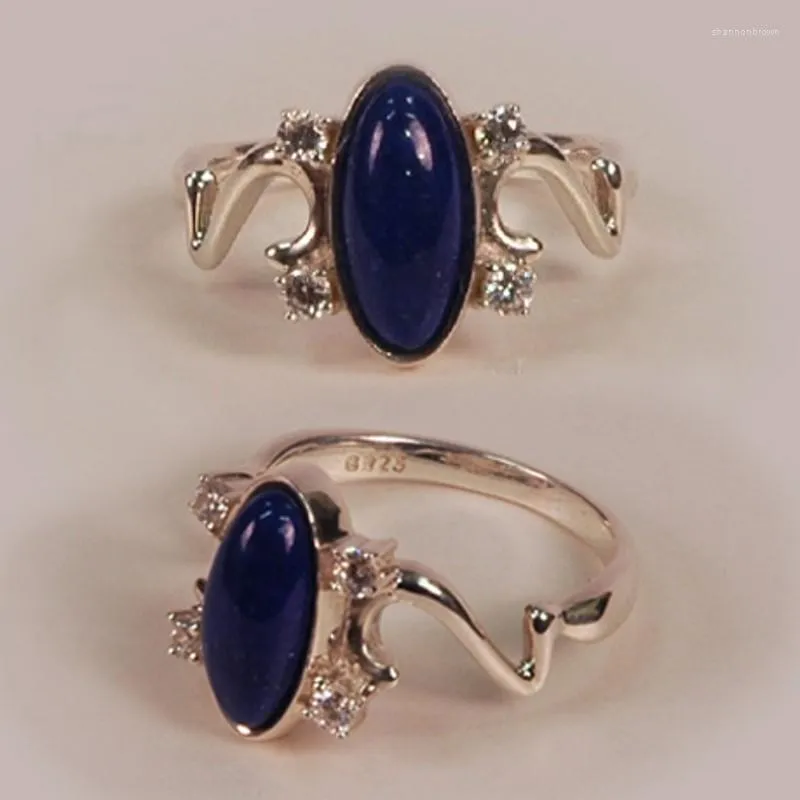 Anelli a grappolo Elena Daylight Ring The Vampire Diaries Irina Anti-daylight Set con zircone S925 Sterling Silver