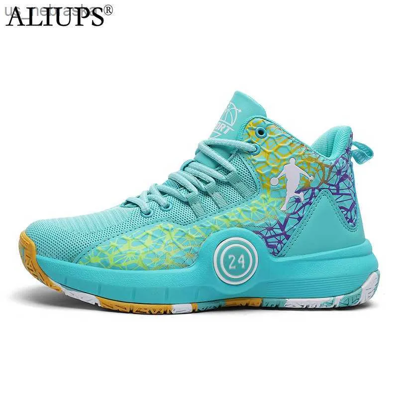 Athletic Outdoor ALIUPS 2022 Size 3140 Children Boys Girls Basketball Shoes Kids Sneakers Sports Shoes Child Basket Trainer tenis de nia L230518