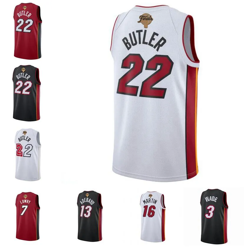 Custom Jimmy Butler Finals Jersey Caleb Martin Bam Adebayo Dwyane
