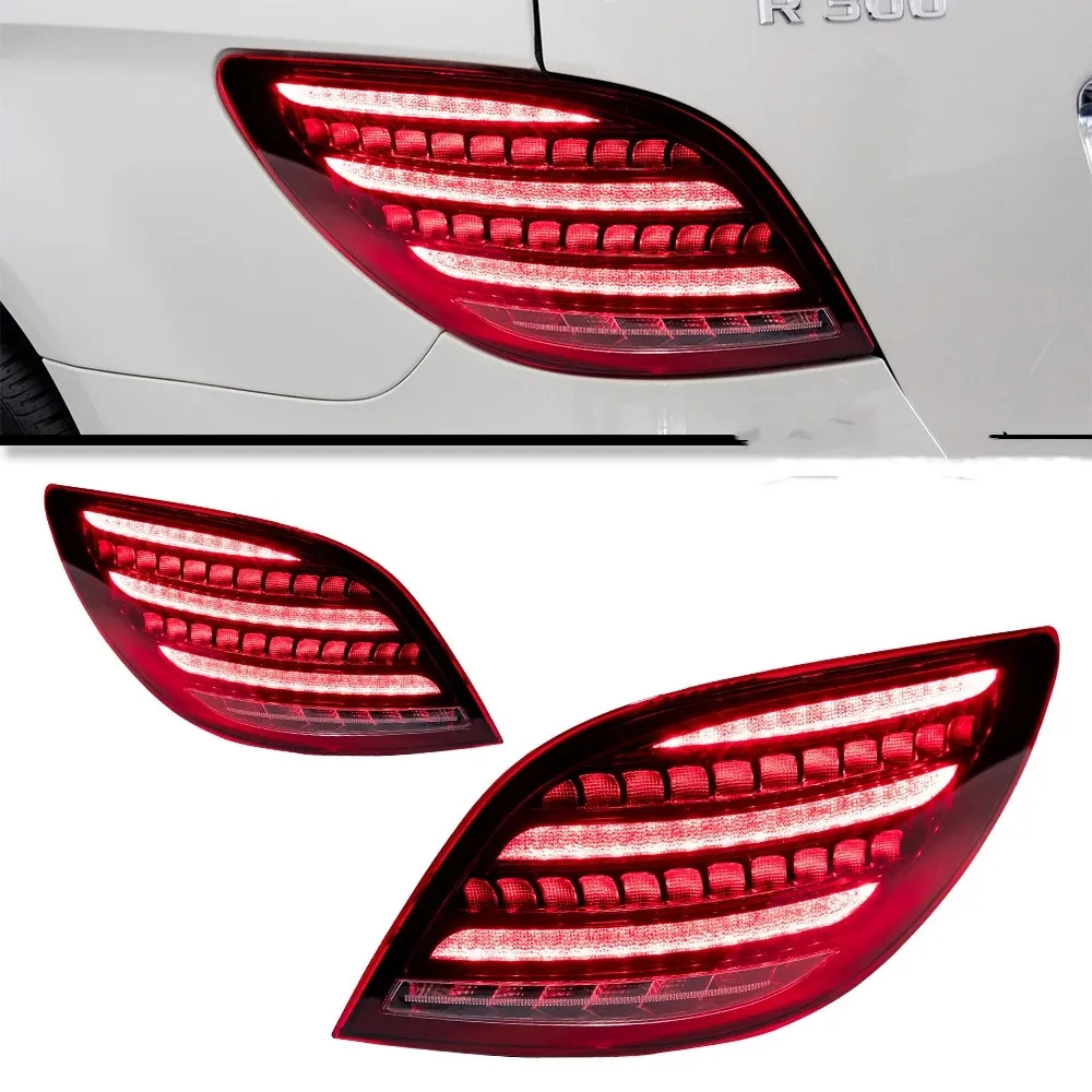 LED Tailgight dla klasy R Benz W251 2009-20 17 Światła ogonowe Styl Stylowe światła sygnałowe Maybach Sygnał Hamulec