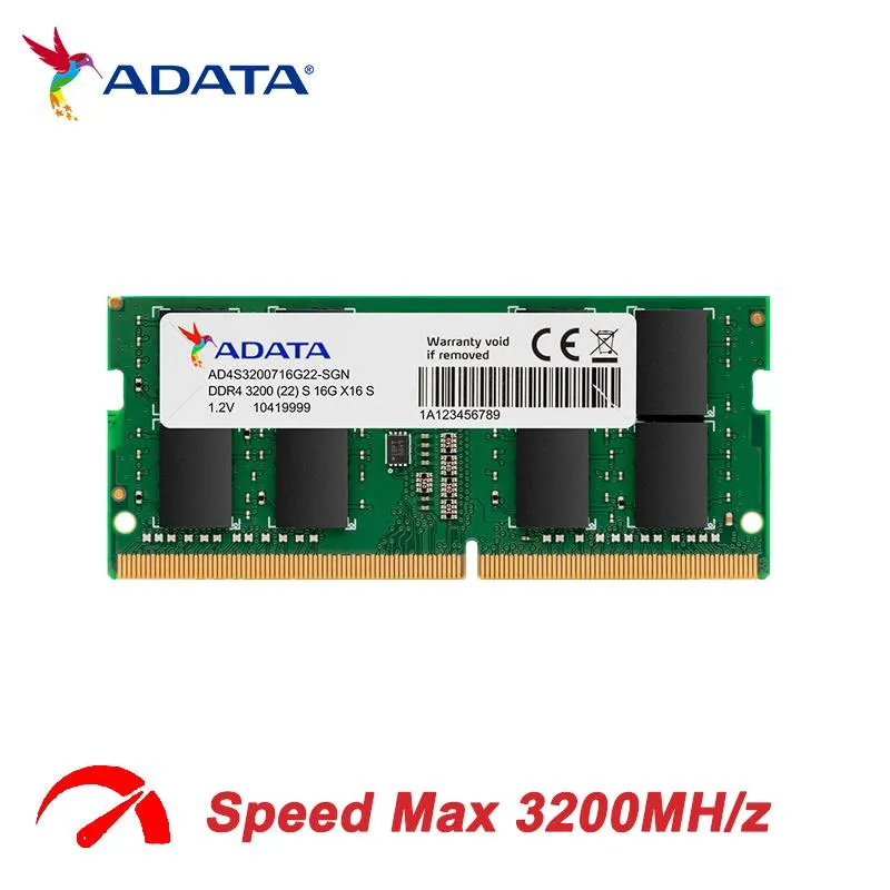 RAMS ADATA RAM Memoria SO Dimm 260Pin DDR4 4GB 8GB 16GB 32GB 3200MHz per memoria per laptop per laptop per laptop Notebook Memoria per laptop ad alte prestazioni