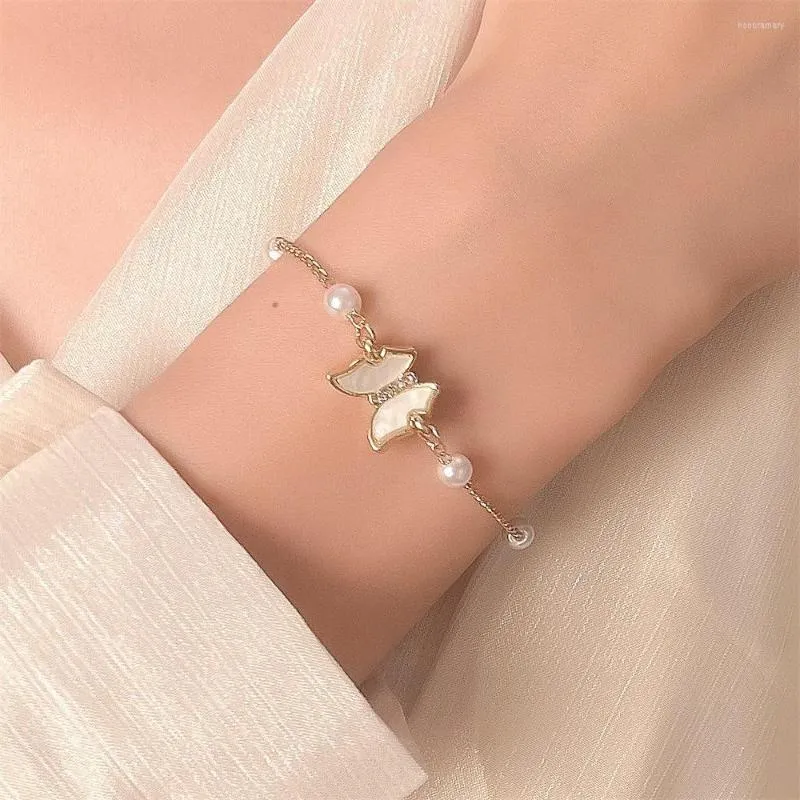 Bedelarmbanden trendy parels vlinderarmband voor vrouwen schattig zirkoon geluk vriendschap diy sieraden slijtage cadeaus 2023