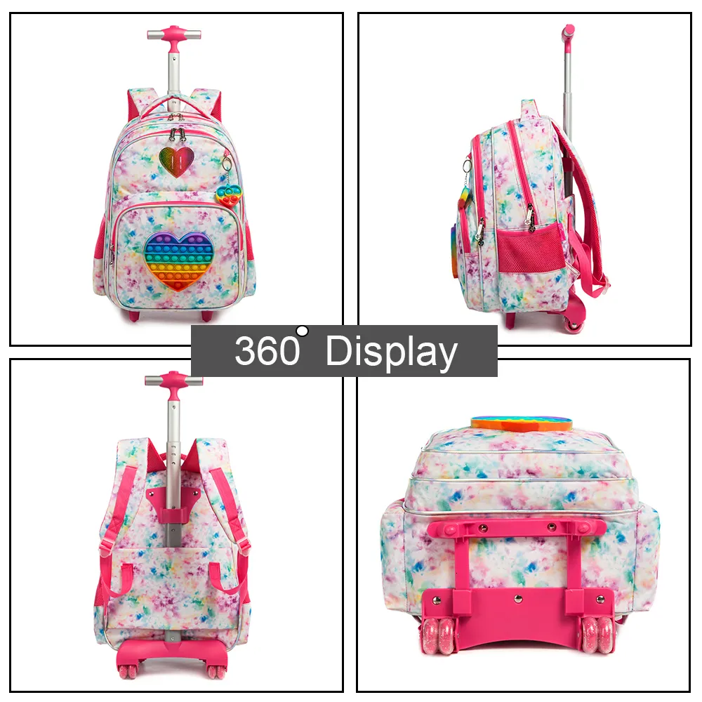 Trolly school bags for girls clearance
