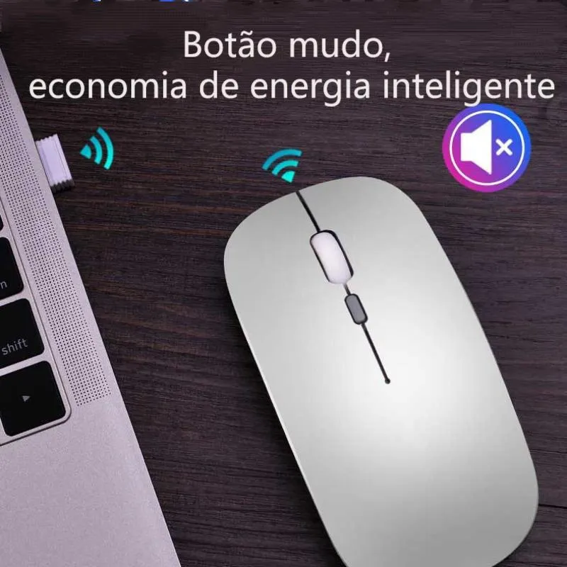 Ratos 0 Latência Silencioso Bluetooth 4.0 Mouse sem fio para casa ou escritório Pequeno e silencioso para laptop Ipad Mac PC Macbook 3 DPI ajustável