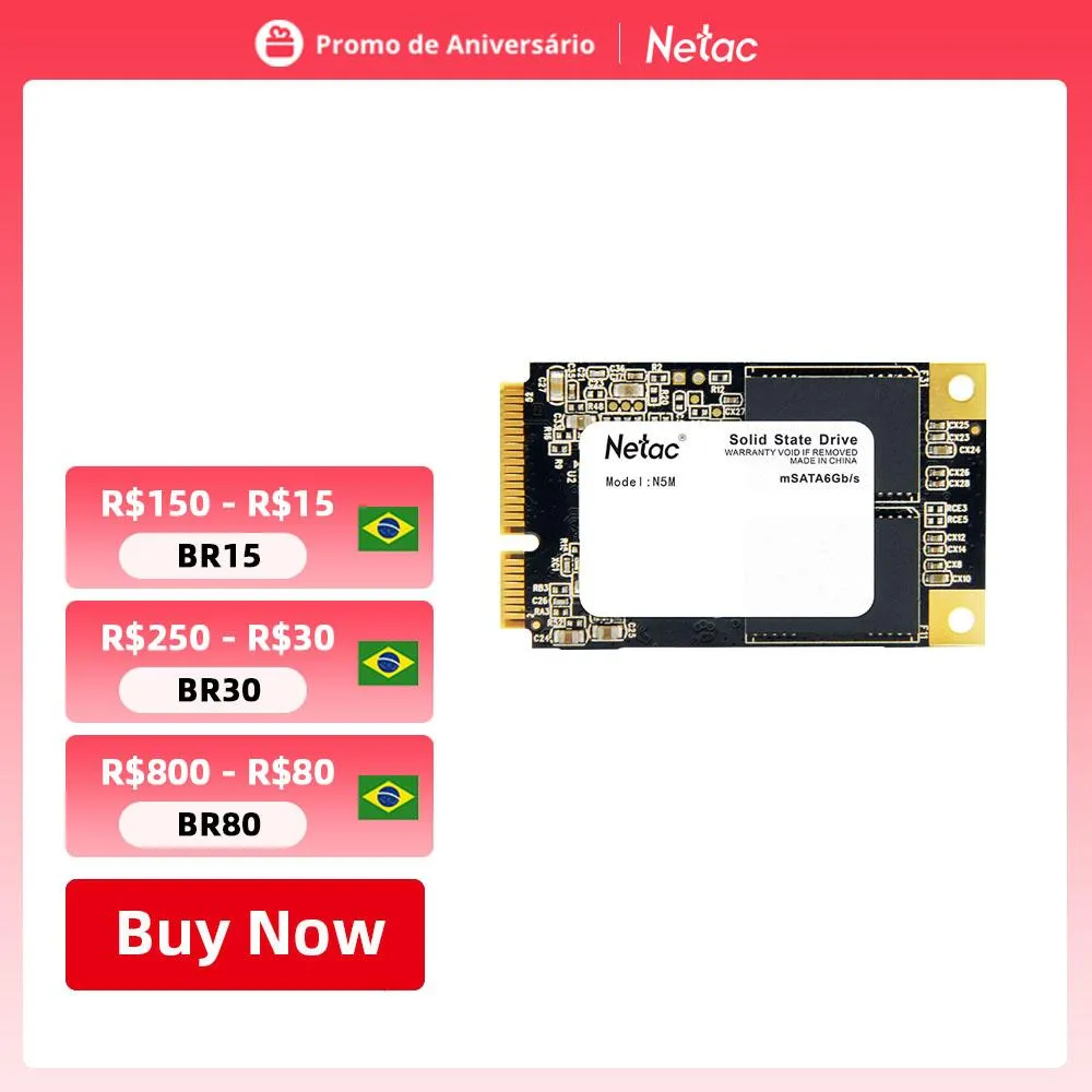 Drives Netac msata SSD 120gb 240gb 480gb ssd msata Hard Drive Internal Solid State Drive Disk for laptop