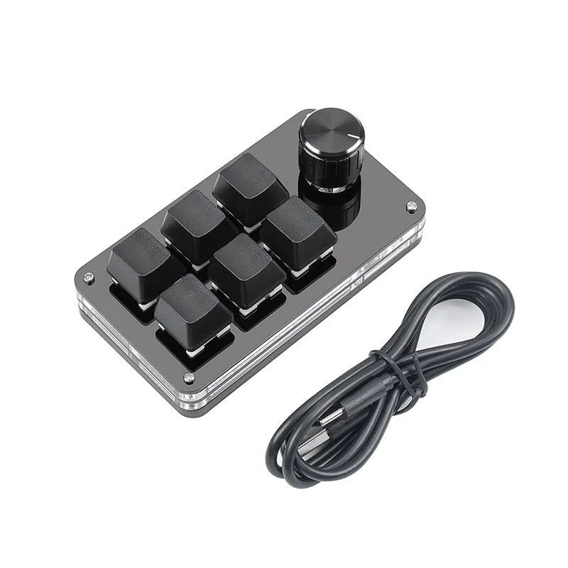 USB Custom Mechanical Macro Keypad 3/6 Keys With 1 Knob, RGB Bluetooth ...