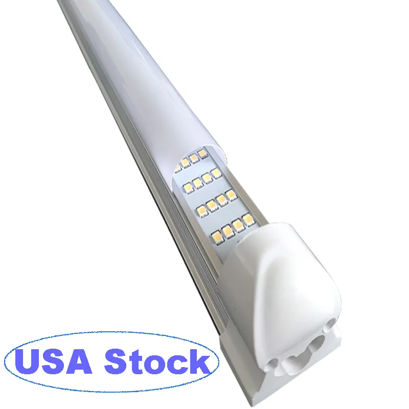 72W 4FT Led Fluorescent Tube Light Energy Saving T8 Integrated 4 Row Lights Fixture Supermarket Parking Workshop Aluminum Plastic Housing Lamps crestech