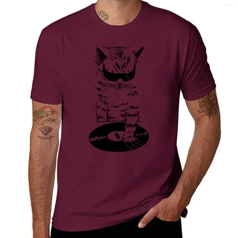 Polos Polos DJ Scratch T-shirt Szybkie suszone koszulki graficzne T-koszulka Trening dla mężczyzn