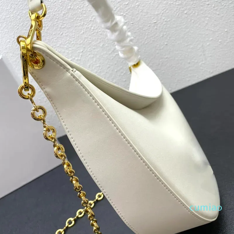 2023-Bolsos de diseñador de calidad superior Bolsos de vagabundo de cuero de vaca clásico para mujer Bolso de mano de lujo de gran tamaño 34 cm Bolso de embrague de cuero real Crossbody Hombro Bolso blanco Cartera