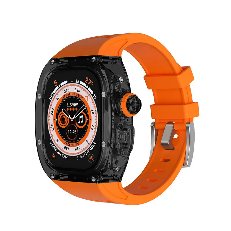 Per Apple Watch 2023 S8 max Pro Smart Watch Series 8 Custodia da 1,96 pollici Uomo Donna NFC Bluetooth Call Wristband Heart Rate Fitness Tracker Sport Smart Watch Case