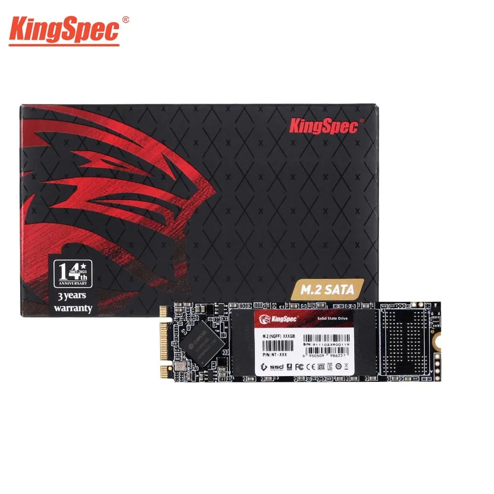 Drives Kingspec M2 SSD 480 Go interne Solid State Drive M.2 2280 SSD NGFF SATA SSD M2 SSD M.2 Drives pour ordinateur portable