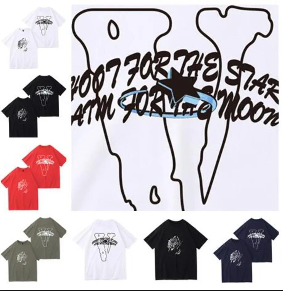 2024 VLONE Newest Mens Womens Designers T Shirts Loose Tees Fashion