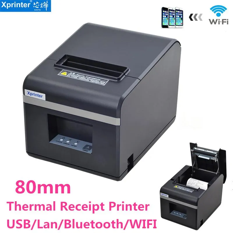 プリンターXPRINTER N160IIサーマルレシートプリンターキッチン/レストランプリンター20mm80mm POSプリンターポートUSB/LAN/WIFI/Bluetooth